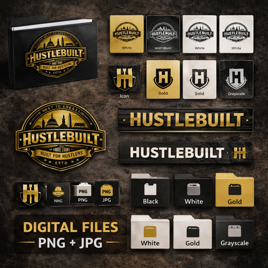 HustleBuilt Logo Pack – Built for Hustlers