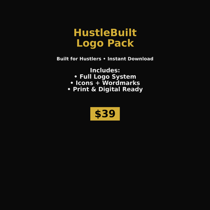 HustleBuilt Logo Pack – Built for Hustlers